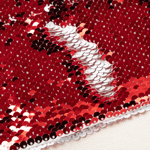 Chaussette de Noël à sequins rouges pour sublimation