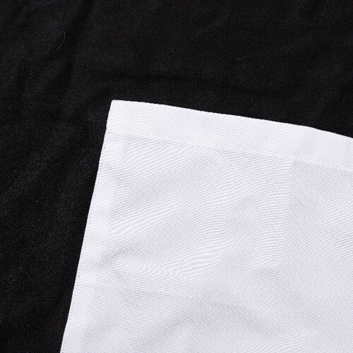 Tablier noir avec poche pour adultes pour sublimation