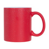 Magic mug 330 ml red, matte with glitter for sublimation