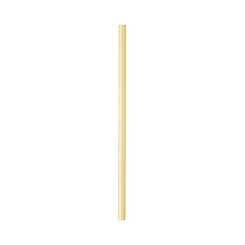 Rovná sklenená slamka 20 cm - žltá