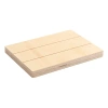 Marco de fotos rectangular de madera contrachapada, a rayas, 17,8 x 12,7 cm