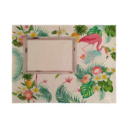 Podložka na stôl zo sublimačného plátna - Flamingo