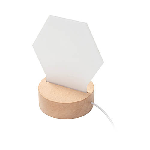 Cadre acrylique pour sublimation - hexagone 15 x 14 x 0,5 cm