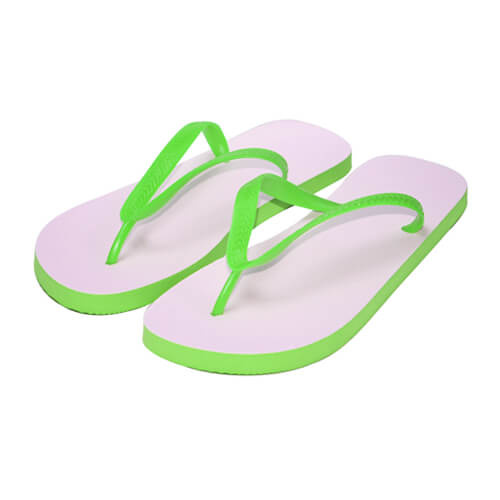 Fotografie flip flop verde Sublimare transfer termic