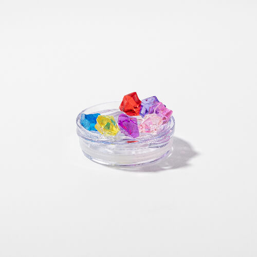 Mok van 600 ml met een rietje voor sublimatie - zilver, deksel met kunstmatig gekleurd ijs