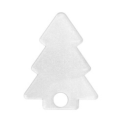 Acryl naambadge voor 1200 ml mok met glitter voor sublimatie - kerstboom