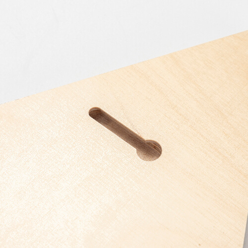 Triangulär fotoram i plywood för sublimering - 17,8 x 20,3 cm