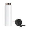 Bidon - gourde 900 ml avec poignée pliante pour sublimation - blanc