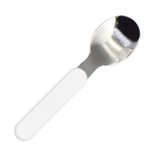 Children's spoon with a plastic handle