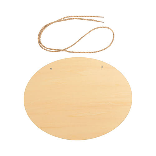 Drvena vješalica za vrata za sublimaciju - ovalna