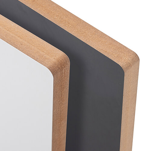 Fiberboard for sublimation 20 x 20 x 1.5 cm - 2 pcs. - black back