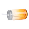 Mason Jar glazen mok 450 ml zonder handvat voor sublimatie - oranje kleurverloop