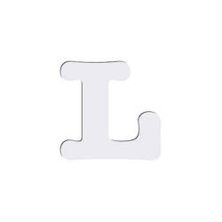 Lettre décorative en MDF pour sublimation - 15 cm L