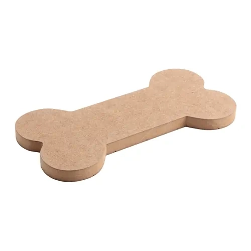 Luun muotoinen valokuvakehys MDF-levystä, raidallinen, 25,4 x 12,7 cm