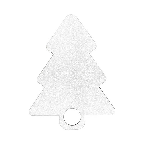 Naambadge van vezelplaat met glitter voor 1200 ml mok voor sublimatie - Kerstboom