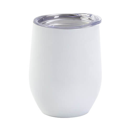 Vrč za kuhano vino 360 ml za sublimacijo - mat bela