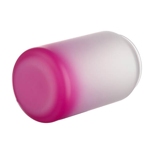 400 ml matteret glas til sublimering - lilla gradient
