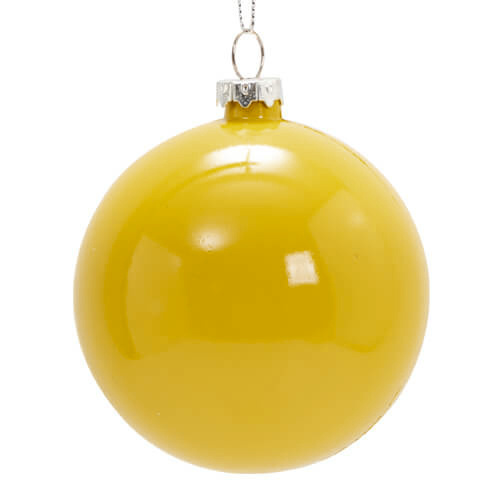 Adorno de árbol de Navidad Ø 7,8 cm para sublimación - naranja brillante