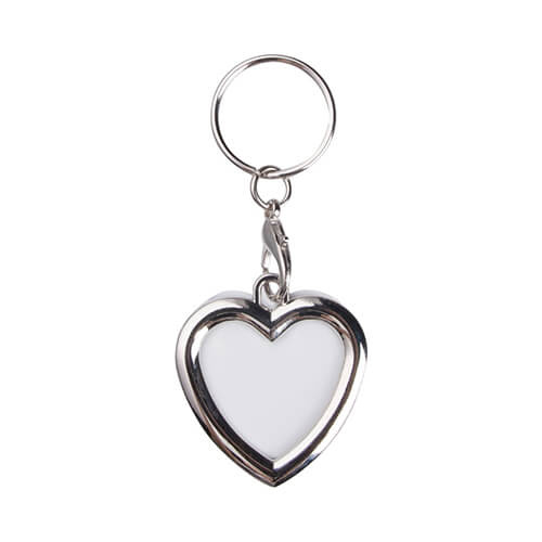 Keychain - double-sided frame - heart for sublimation