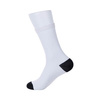 20 cm socks with black toes and heel for sublimation