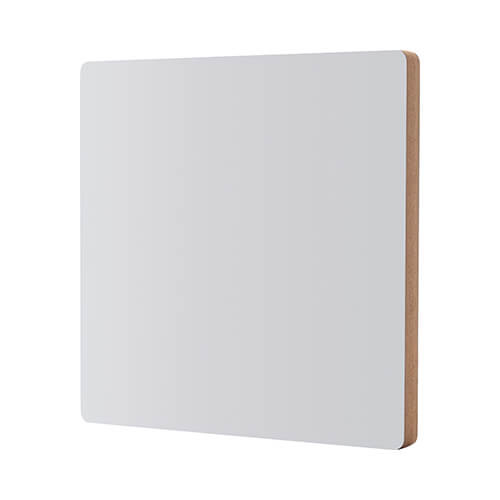 Placă de fibre pentru sublimare 20 x 20 x 1,5 cm - 2 bucăți. - spate maro deschis