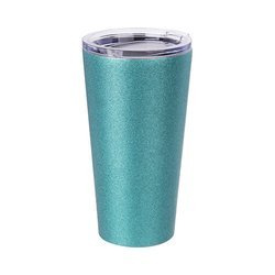 Vaso térmico 480 ml para sublimación - purpurina azul