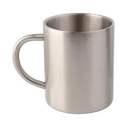 Mug en acier inoxydable 450 ml pour sublimation - argent