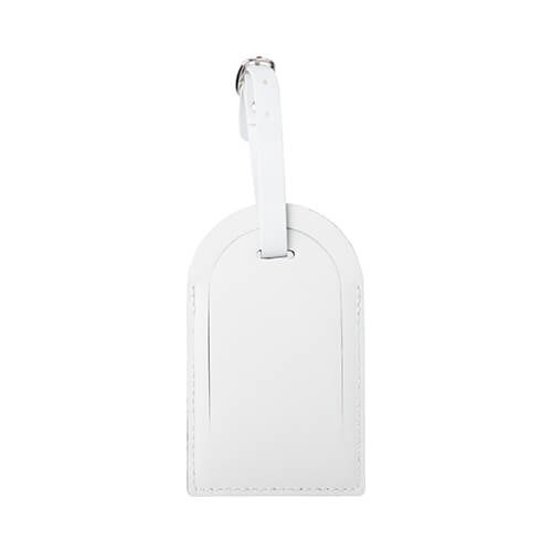Leren bagagelabel voor sublimatie - witte koepel