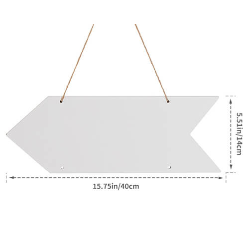 MDF deurplaatje voor sublimatie - pijl