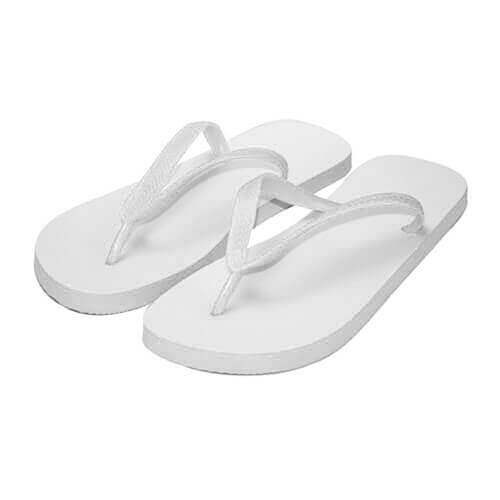 Flip flop pentru copii alb Sublimare transfer termic