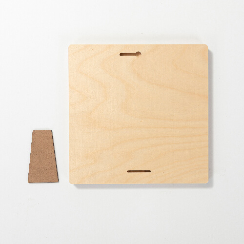 Fotoram i plywood för sublimering - 20,3 x 20,3 cm
