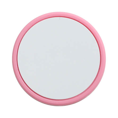 Silicone straw cap Ø 0,8 / 1 cm for sublimation - pink circle