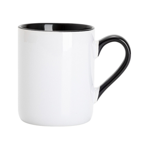 Mug à sublimation de 325 ml - avec intérieur et poignée noirs