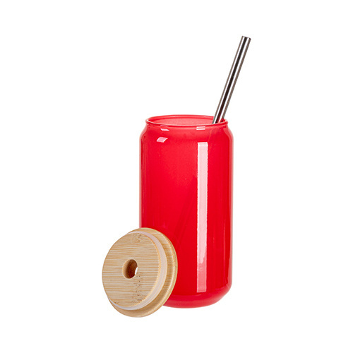 Een glas van 550 ml dat van kleur verandert bij blootstelling aan hitte voor sublimatie - rood