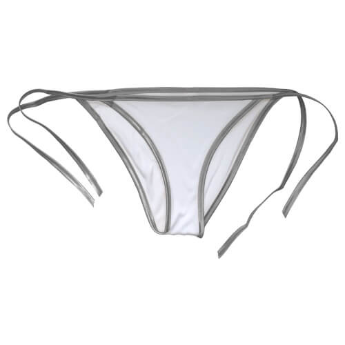 Tanga femme pour sublimation avec bordure argent