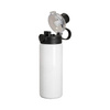 720 ml stainless steel bottle with black lid for sublimation