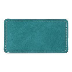 Læderbadge 8,2 x 4,4 cm til sublimering - grøn