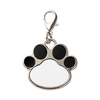 Dog tag for sublimation - black paw