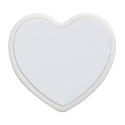 Szilikon szívószálas kupak Ø 0,8 / 1 cm szublimációhoz - fehér szív