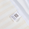 A linen apron for sublimation - cream with yellow stripes
