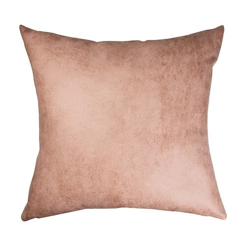 Leren kussensloop 40 x 40 cm voor sublimatie - kastanjebruin