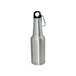 Toeristische waterfles in de vorm van een fles zilver 400 ml Sublimation Thermal Transfer