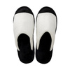 Adult slippers with long upper for sublimation - black sole