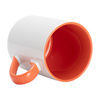 325 ml sublimation mug - with orange interior and handle