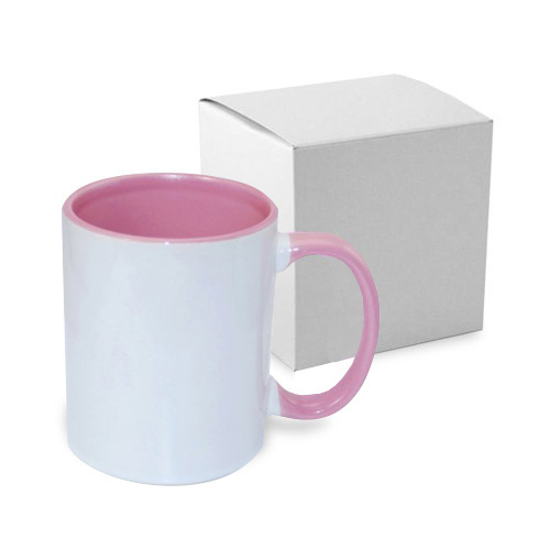 Mug A+ 330 ml FUNNY rose avec boîte Sublimation Transfert Thermique