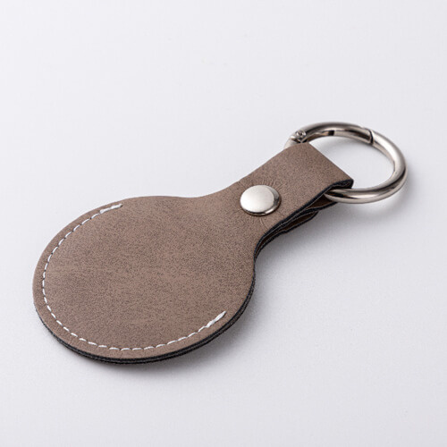 Llavero de piel / funda AirTag para sublimación - gris
