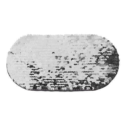 Divkrāsu fliteri sublimācijai un tekstilmateriālu aplikācijai - sudraba ovāls