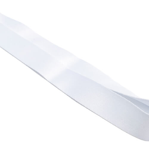 Baltas virvutės dirželis su plastikine sagtimi, skirtas sublimacijai