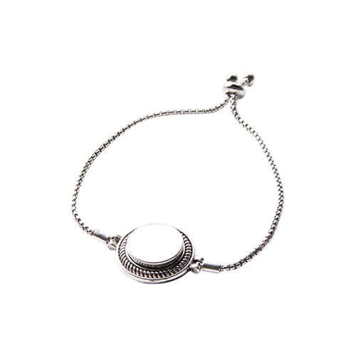 Metalen armband met ring Sublimatie