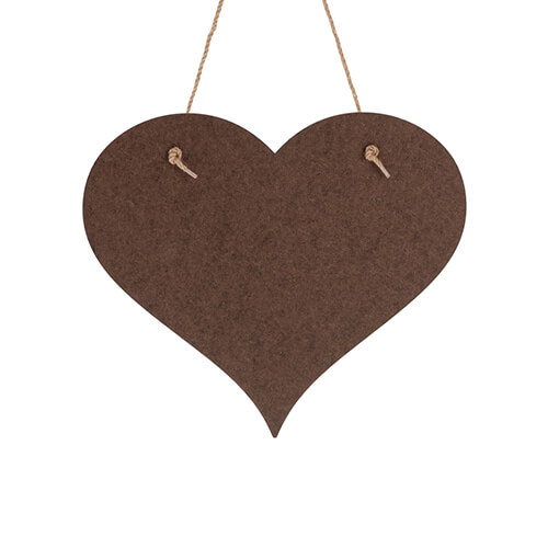 Heart - door hanger made of MDF for sublimation